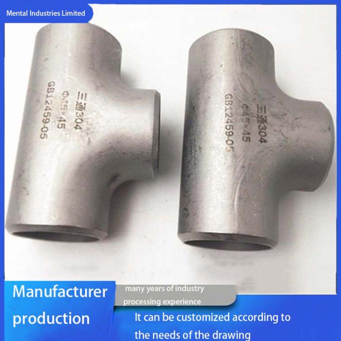 Metalen doelen RED Tee UNS C71500 SMLS Koper Nickel Butt Lasbuizen Fittings 5