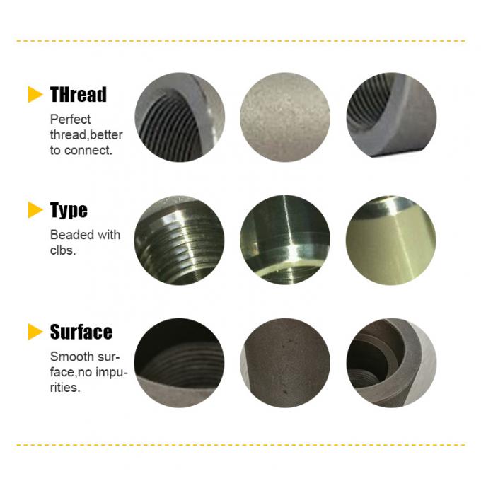 ASTM A105/A350 1" 3000LB LF2 Hoogdruk-draadbuizen 3