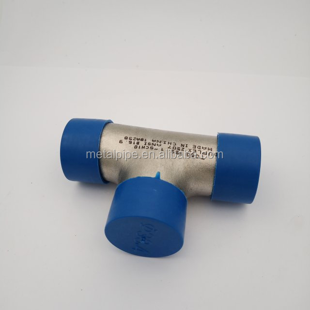 METAL C70600 C70100 ASME B16.9 SCH40 Nikkel legering buisbehangers Aanpassen Tee 1