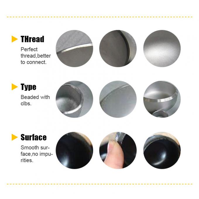 C70100 METAL PIPE CAP Nieuwe Butt Welding Fitting Caps BSPP BSPT NPT Giet koper nikkel 1