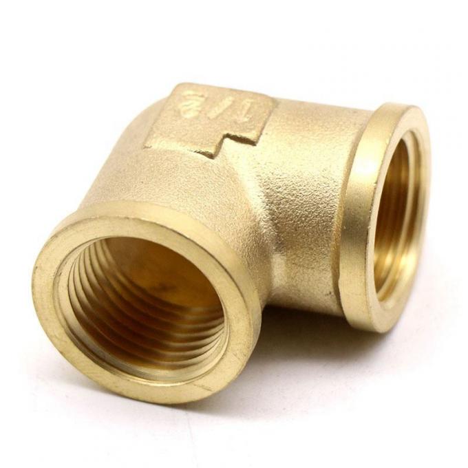 90 graden Elbow Copper Elbow Pipe Fittings Double Female Elbow Fitting 2