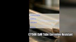 Hoge precisie C71500 CuNi 70 30 naadloze buisoplossingen
