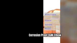 C70600 CuNi 90 10 Elleboog, zeewatercorrosiebestendige fitting