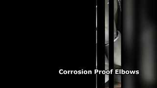 Koper-nikkelelleboog 9010 BW LR 45 90 graden