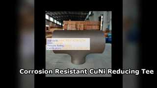 70 30 CuNi reducerend T-stuk Corrosiebestendige buisfitting