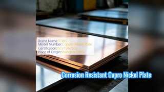 Cupro Nickel 70 30 Plaat C71500 voor warmtewisselaars