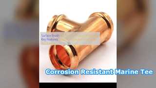 CuNi 90 10 Gelijke T-stuk Zeewater Corrosiebestendige fitting