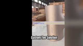 Aangepaste kopernikkel reducerend T-stuk