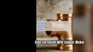 DN20 Koper Nikkel C70600 Anti-corrosie T-stuk met schroefdraad