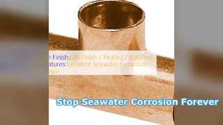 Maritieme kwaliteit CuNi 90 10 Corrosiebestendige buis met gelijk T-stuk