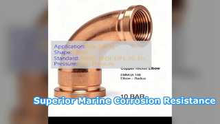ASTM B466 C70600 koper-nikkel-ellebogen voor maritieme leidingen