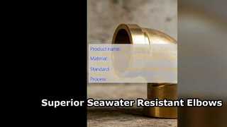 ASTM B466 C70600 90 10 CuNi-elleboog voor zeewatersystemen
