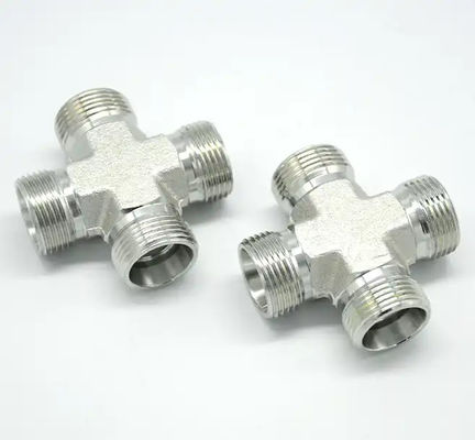 ASME B16.11 Stainless Steel 4-Way Socket Weld Cross Pipe Fitting 3/4" Branch Connection