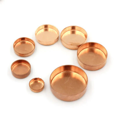 Copper Threaded Pipe Cap ANSI/DIN 150 PSI Leak-Proof End Closure Water Pipe Fitting