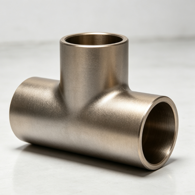 CuNi 70/30 Copper Nickel Seamless Butt Weld Tee ASME B16.5 Class150 Marine Pipe Fitting