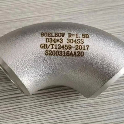 C70600 Cu-Ni 90/10 Elbow, 90°/45° Angle, 1/2" Size, SCH 10S, ISO Approved