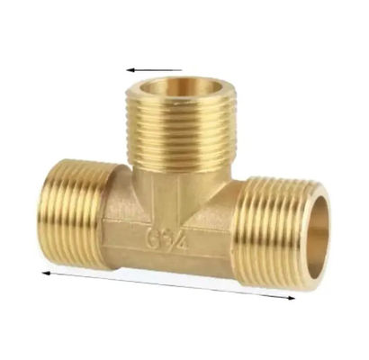 C70600 CuNi 9010 van de het T-stukmontage van de Messings Vrouwelijk Draad Nikkel 15mm 22mm Koper Gelijk T-stuk