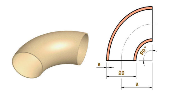 DN15-DN500 CuNi 90/10 Seamless Elbow, ASME B16.9, Butt Weld Fitting for Offshore Piping