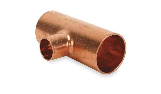 1/2'-36' SCH40 Pipe Fittings Equal / Reducing Tee Koperen Nickel CuNi90/10