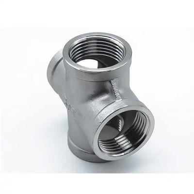 1/4 Inch Stainless Steel Double Compression Socket Weld Cross Class 2000/3000