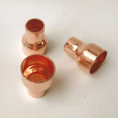 Brass Compression Reducing Coupling Copper Pipe Fittings, No-Solder Quick Install for Plumbing Systems