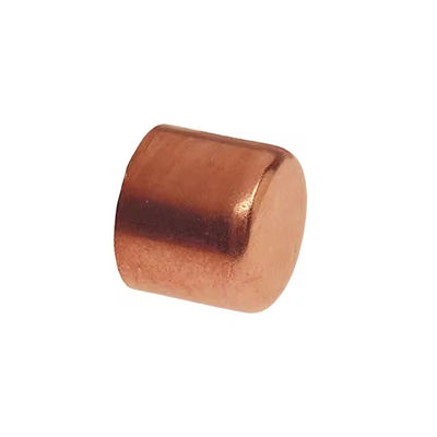 Copper Threaded Protection Cap Customized Pipe End Cover Closure for Water Piping