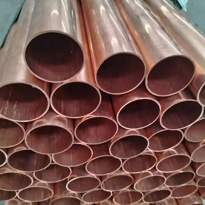 ASTM B111 CuNi 90/10 naadloos buisje ±0,1 mm Tolerantie Gepoetste afwerking Aanbevolen afmetingen