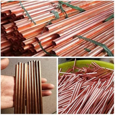 Productie van koper-nikkelbuis voor koeling C30600 90/10 70/30 met maat