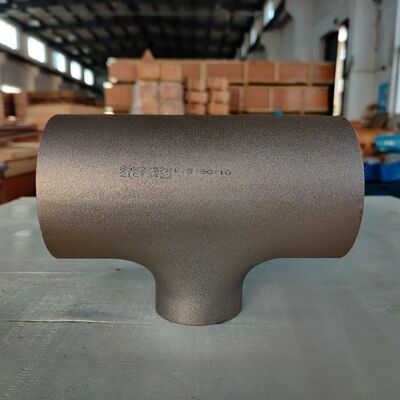 Copper Nickel 70/30 Reducing Tee BW Fitting ASME B16.5 Cl150 Shipbuilding Anti-Corrosion