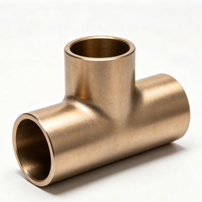 Corrosion-Resistant Copper Nickel Equal Tee with Threaded Connection for DN20 Pipes